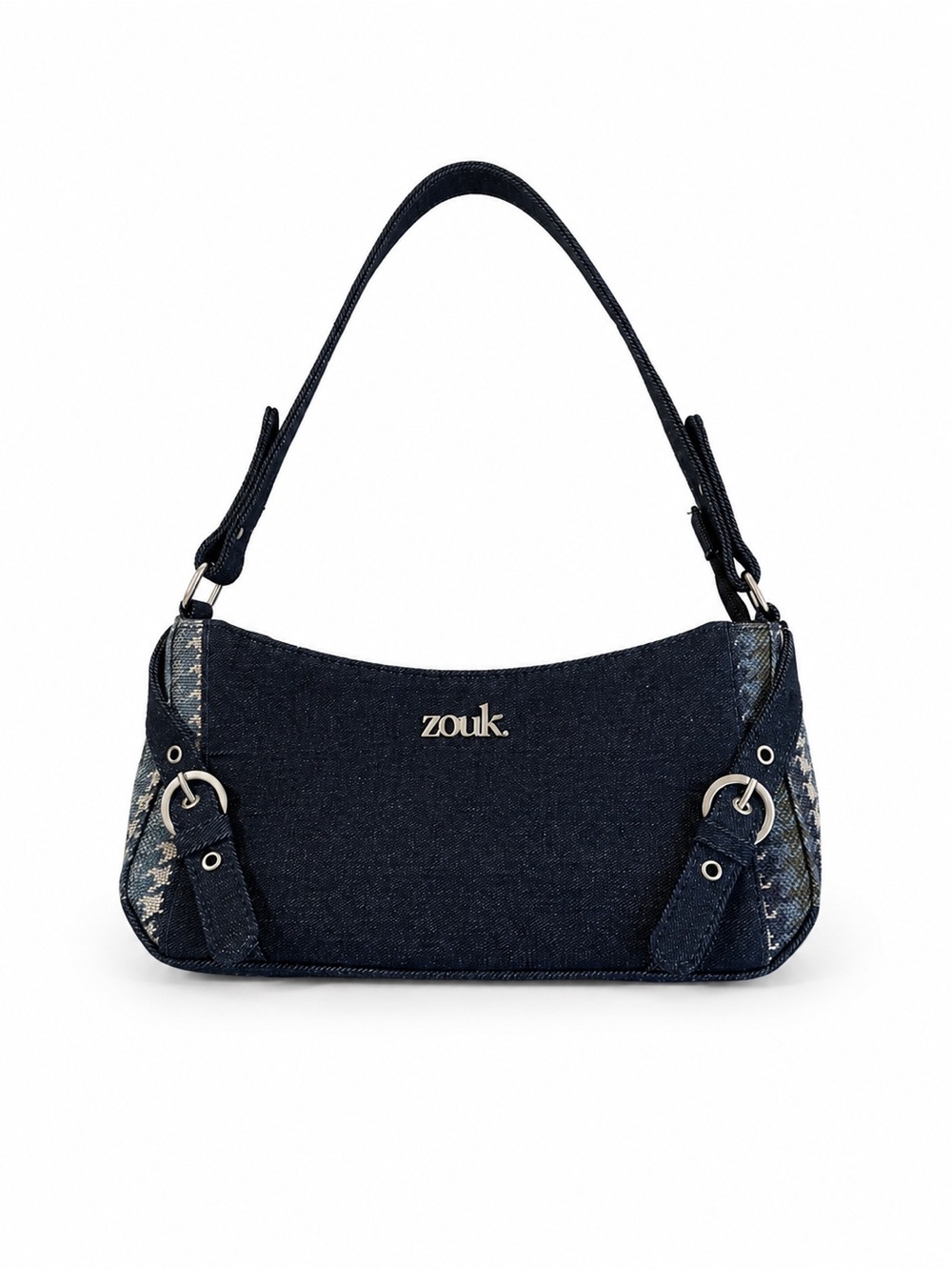 Zouk Navy Denim Shoulder Bag